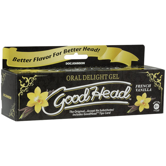 Goodhead - Oral Delight Gel - 4 Oz Tube - French Vanilla