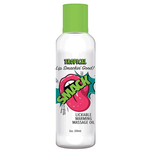 Smack Warming Massage Oil-Tropical 2oz