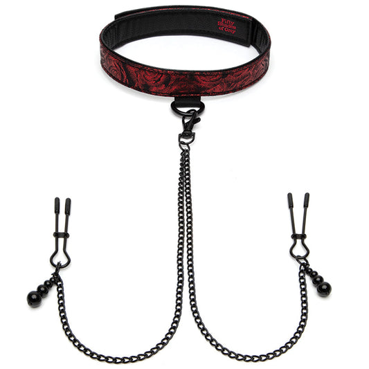 Fifty Shades of Grey Sweet Anticipation Collar Nipple Clamps