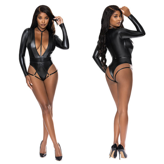 Magic Silk Teddy With Harness Caging-B...