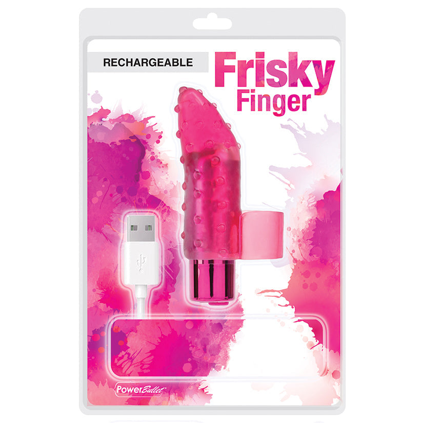 PowerBullet Frisky Fingers Rechargeable-Red 2.5