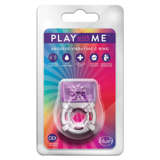 Play With Me One Night Stand Vibrating C-Ring-Purple