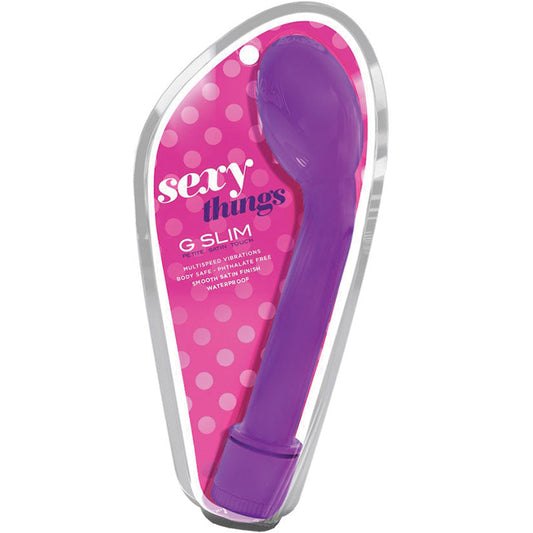 Sexy Things G Slim Petite Satin Touch-Purple 6.5