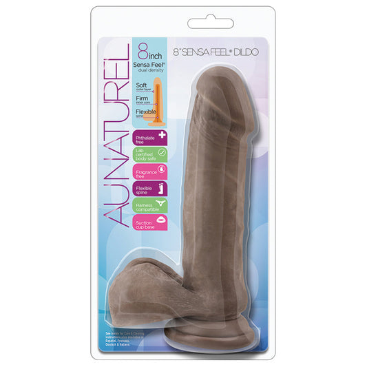 Au Naturel Sensa Feel Dildo-Chocolate 8