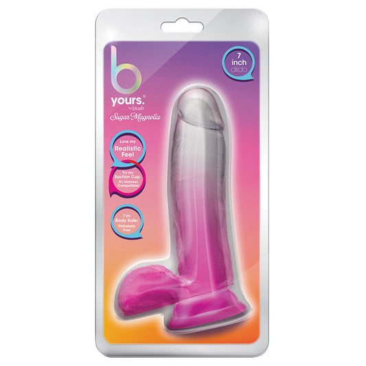 B Yours Sugar Magnolia Dildo-Fuchsia 7