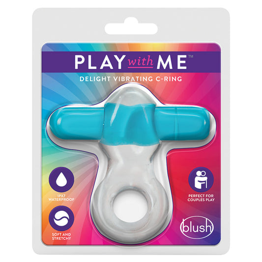 Play with Me Delight Vibrating C-Ring-Blue