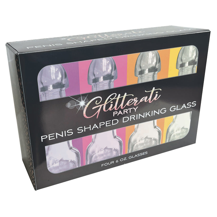 Glitterati Penis Drinking Glass Set of...