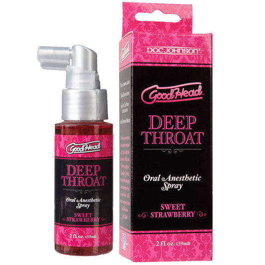 GoodHead Deep Throat Spray-Sweet Strawberry 2oz