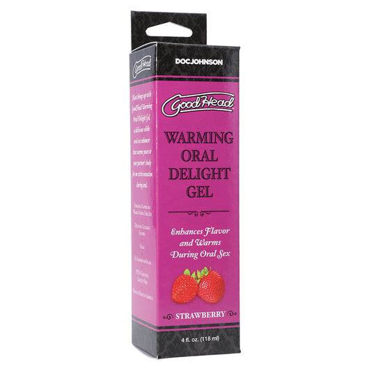 GoodHead Warming Head Oral Delight Gel-Strawberry 4oz