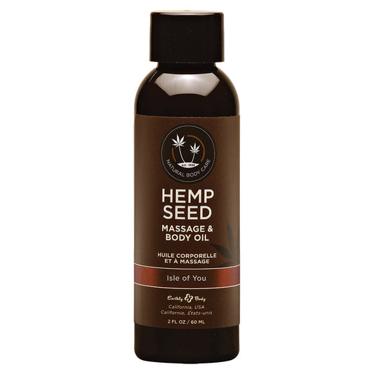 Earthly Body Hemp Seed Massage Oil-Isle of You 2oz
