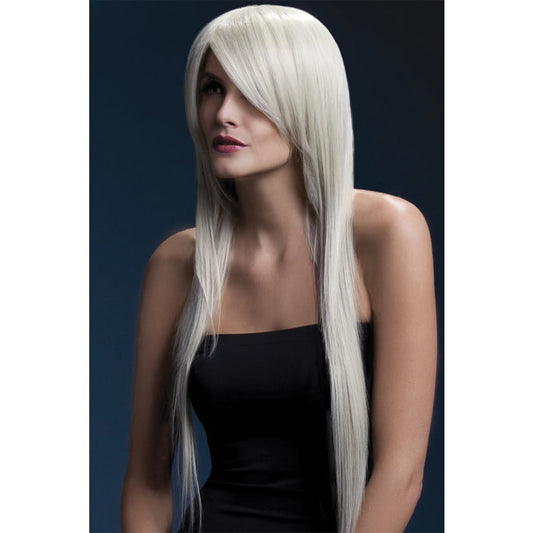 Fever Smiffys Amber Wig Straight & Feathered-Blonde 28