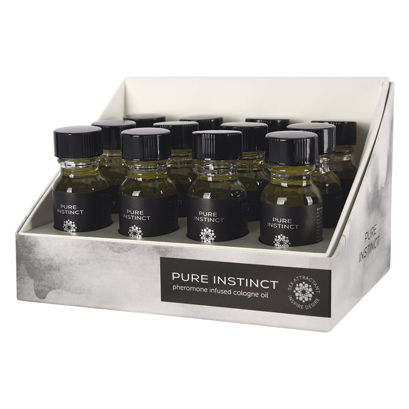 Pure Instinct Pheromone Oil For Him Display of 12
