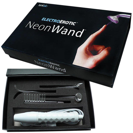 Kinklab Neon Wand Electrosex Kit-Purple/110V