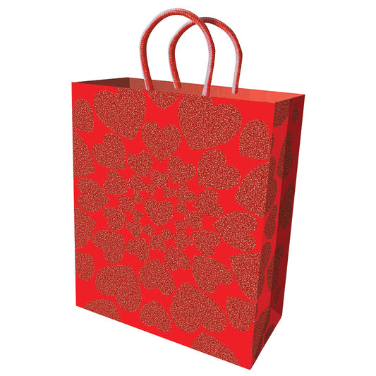 Glitter Hearts Gift Bag