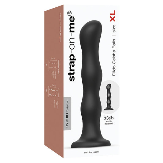 Strap On Me Geisha Dildo with Balls-Bl...