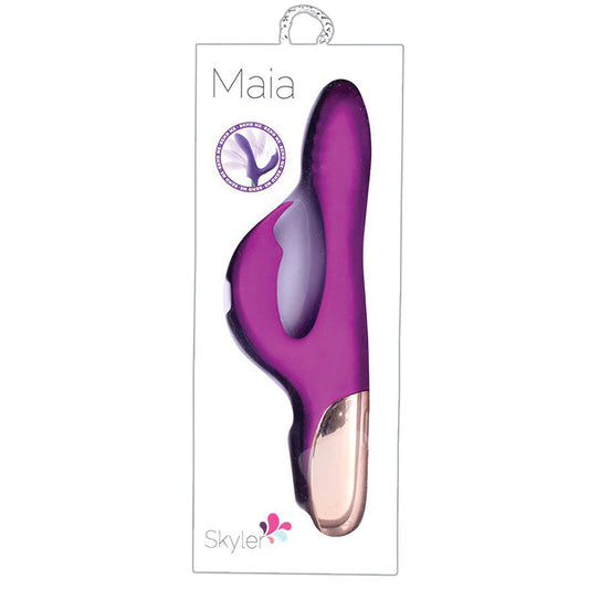 Maia Skyler Rechargeable Bendable Rabbit-Purple 8.5