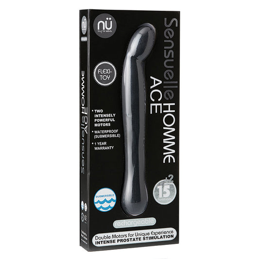 Sensuelle Homme Ace 15 Function Prostate Vibe-Black