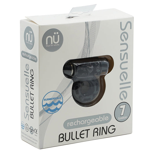 Sensuelle 7 Function Bullet C-Ring-Black