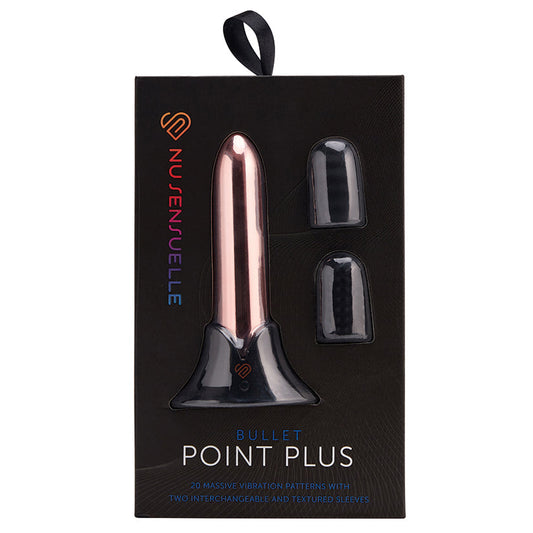 Sensuelle Point Plus 20 Function Bullet & Sleeves-Rose Gold