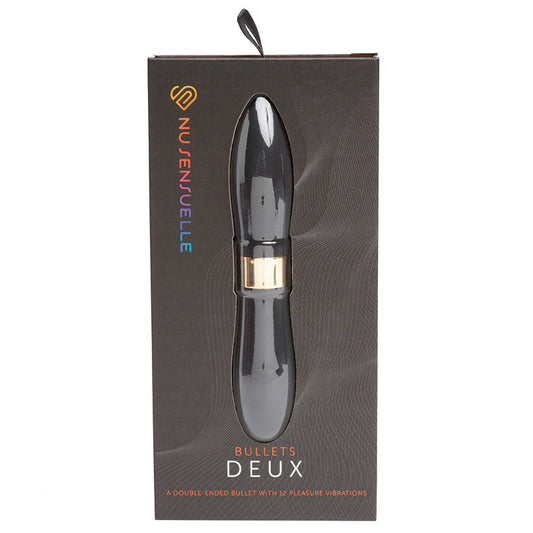 Sensuelle Double Ended Deux Bullet-Black