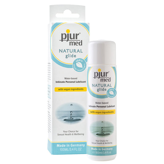 pjur med NATURAL Glide Water-based Intimate Personal Lubricant 3.4oz