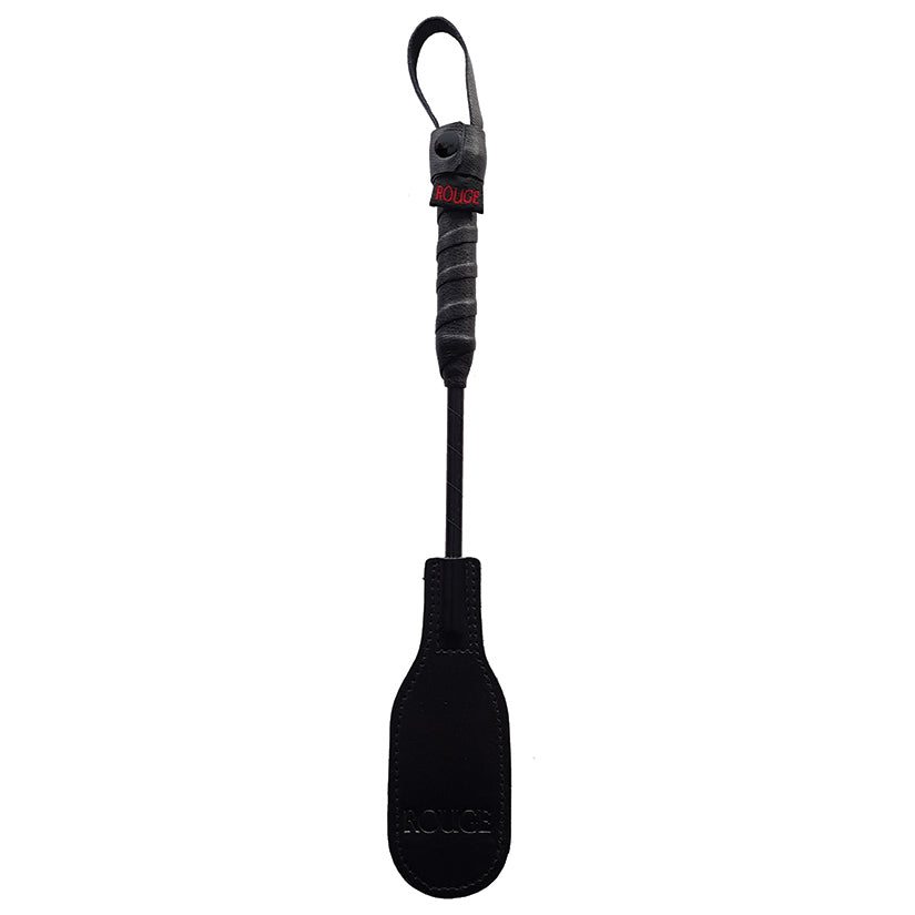 Leather Mini Oval Paddle-Black