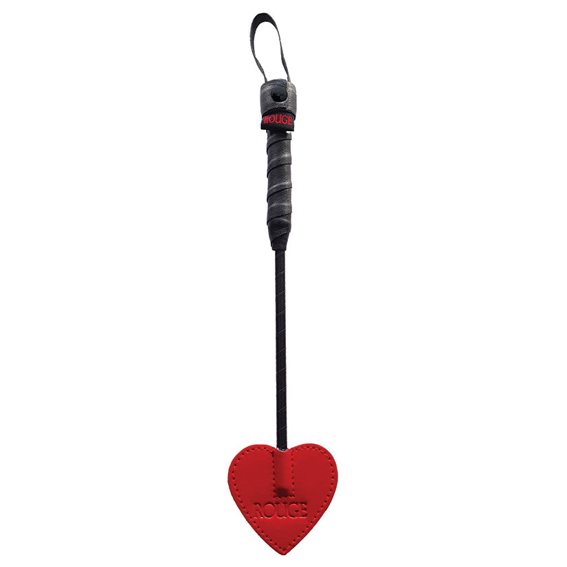 Leather Mini Spade Paddle-Red