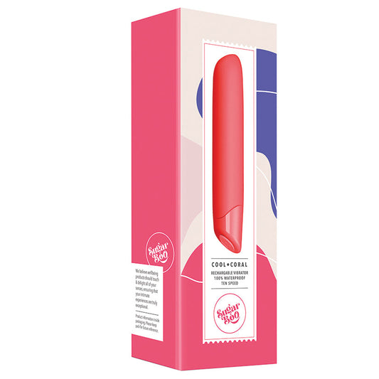 SugarBoo Rechargeable Vibrator-Cool Coral