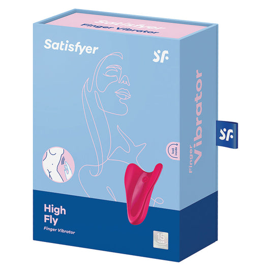 Satisfyer High Fly Finger Vibrator-Red