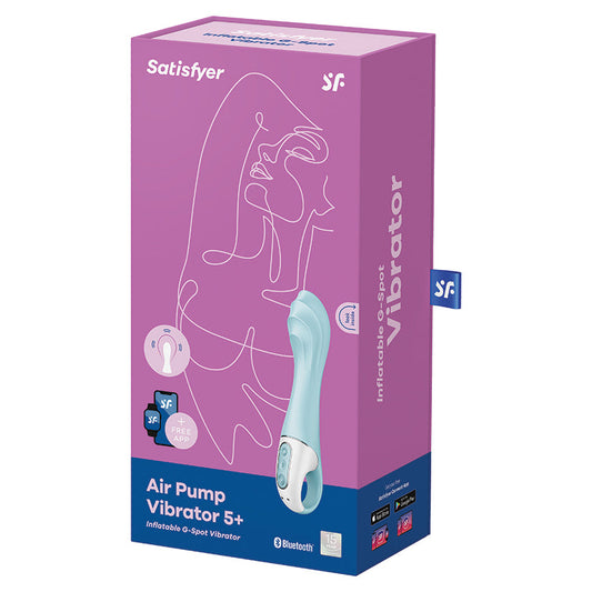 Satisfyer Air Pump Vibrator 5+-Blue