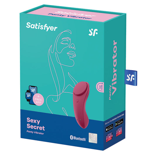 Satisfyer Sexy Secret Panty Vibrator-Wine Red