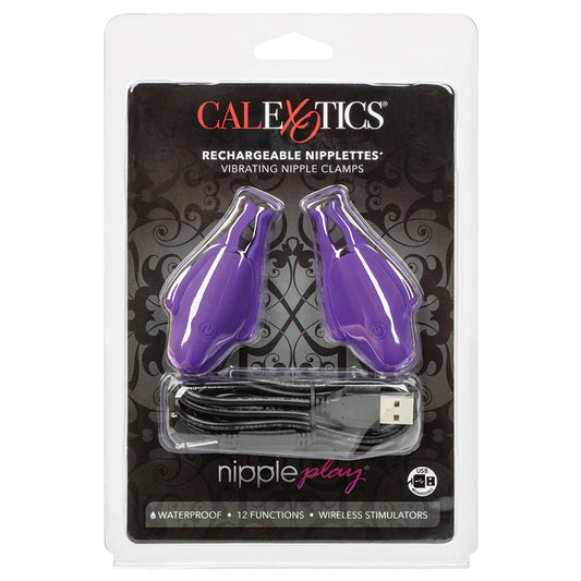 Nipple Play Rechargeable Nipplettes-Purple