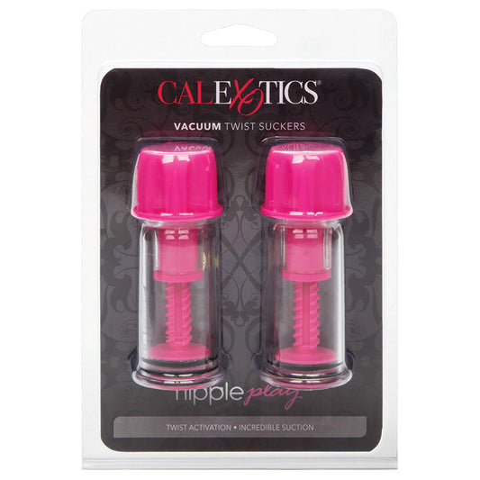 Nipple Play Vacuum Twist Suckers-Pink