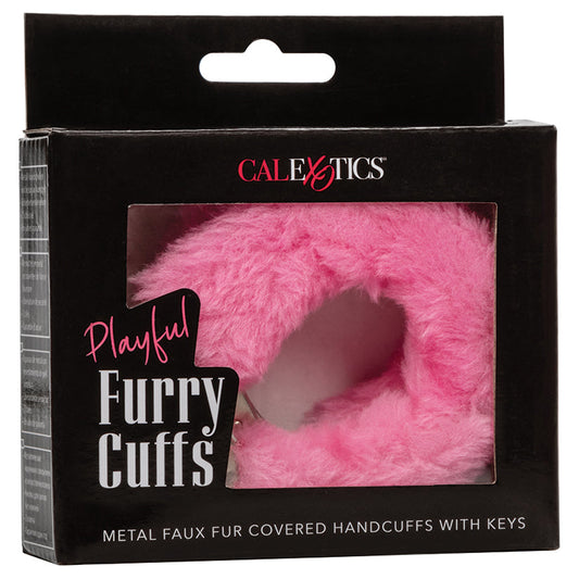 Playful Furry Cuffs-Pink