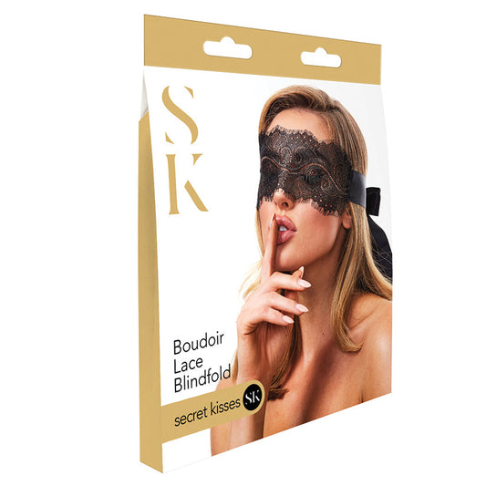 Secret Kisses Boudoir Lace Blindfold