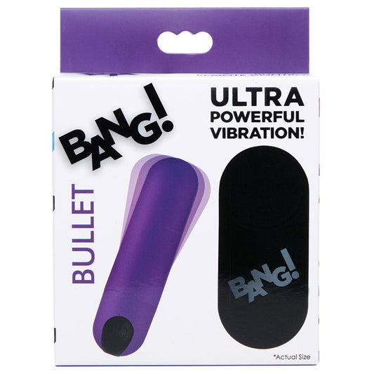 Bang Vibrating Bullet with Remote Control-Purple