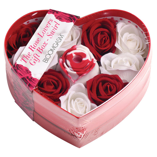 Bloomgasm Sucking Rose Heart Box-Red/W...