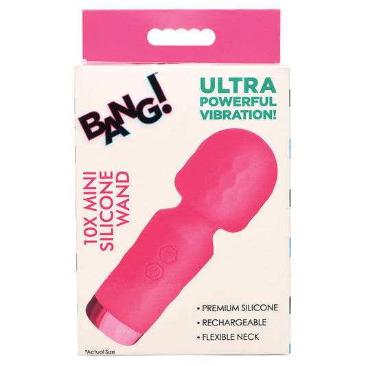 Bang 10X Mini Silicone Wand-Pink